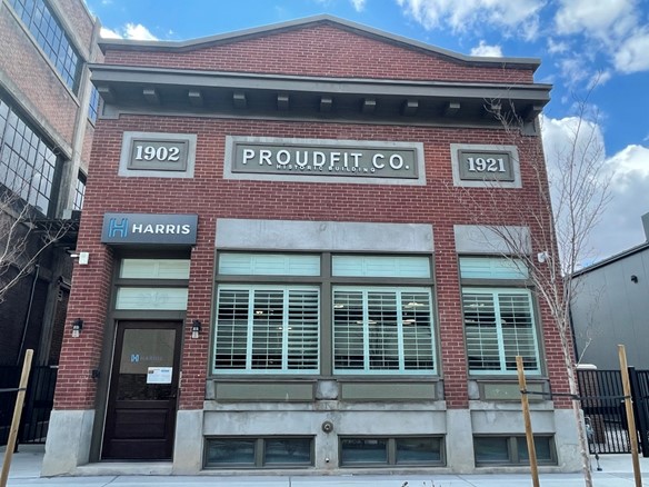 Restored 1902 Proudfit Co. brick commercial building